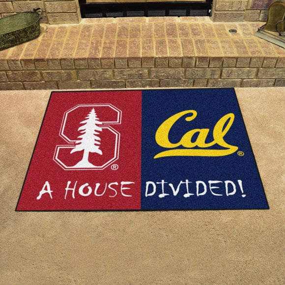 House Divided - Stanford Cardinal / Cal - Berkeley Golden Bears Mat / Rug by Fanmats