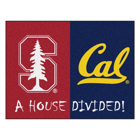 House Divided - Stanford Cardinal / Cal - Berkeley Golden Bears Mat / Rug by Fanmats