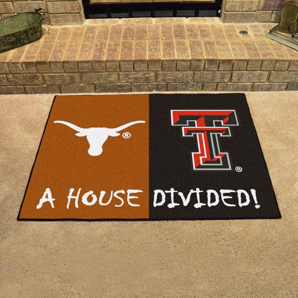 House Divided - Texas Longhorns / Texas Tech Red Raiders Mat / Rug by Fanmats