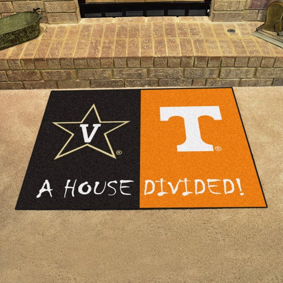 House Divided - Vanderbilt Commodores / Tennessee Volunteers Mat / Rug by Fanmats