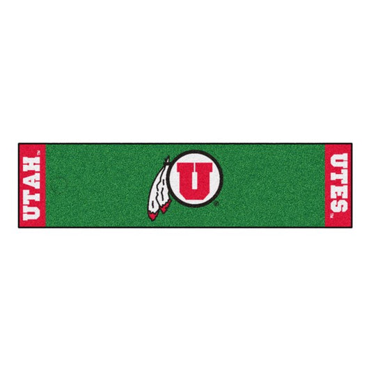 Utah Utes Green Putting Mat by Fanmats