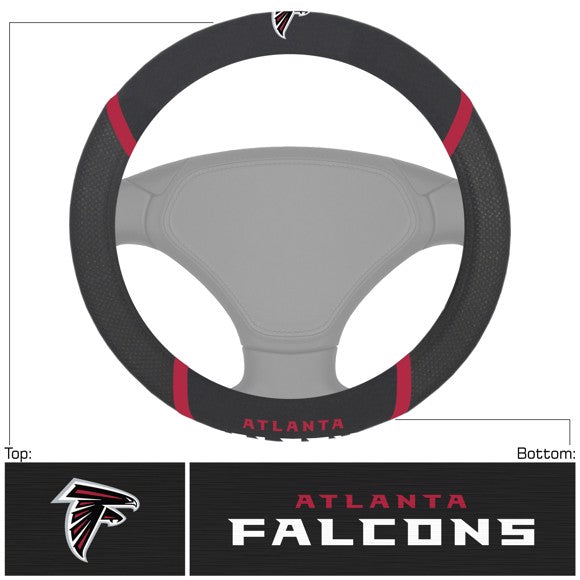 Atlanta Falcons Embroidered Steering Wheel Cover by Fanmats