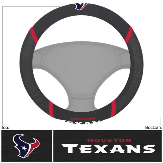 Houston Texans Embroidered Steering Wheel Cover by Fanmats