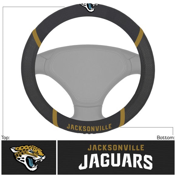 Jacksonville Jaguars Embroidered Steering Wheel Cover by Fanmats