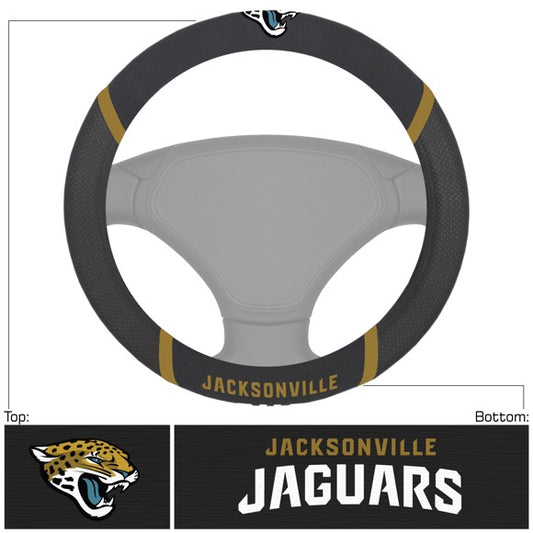 Jacksonville Jaguars Embroidered Steering Wheel Cover by Fanmats