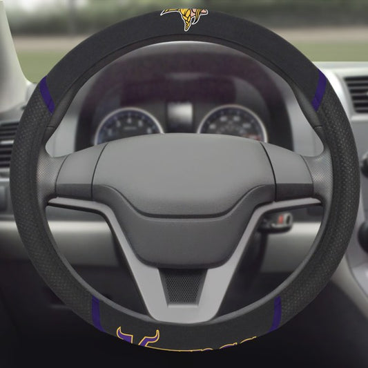 Minnesota Vikings Embroidered Steering Wheel Cover by Fan Mats