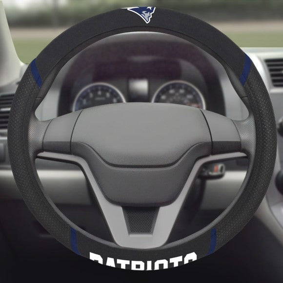 New England Patriots Embroidered Steering Wheel Cover by Fanmats