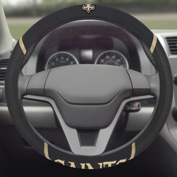 New Orleans Saints Embroidered Steering Wheel Cover by Fanmats