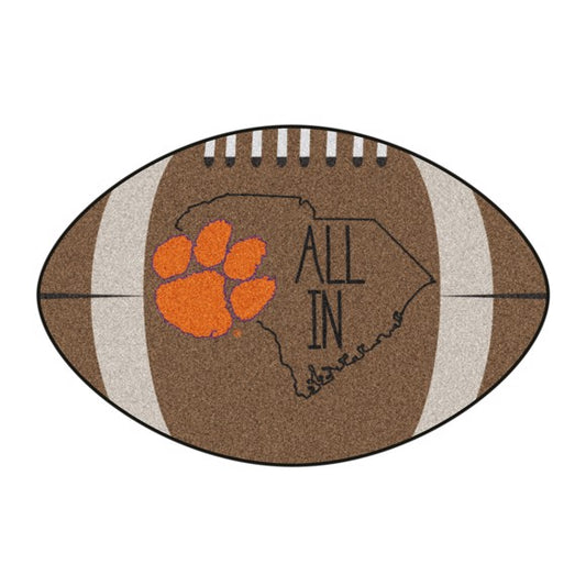 Clemson Tigers Southern Style Football Rug / Mat by Fanmats