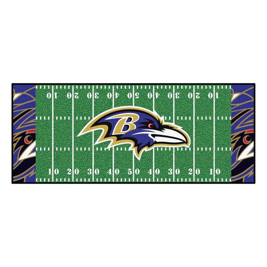 Baltimore Ravens Alternate Football Field Runner / Mat by Fanmats