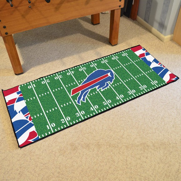 Buffalo Bills Alt. NFL Field Runner - 30" x 72". True team colors, non-skid backing, machine washable. Made in USA. Officially Licensed