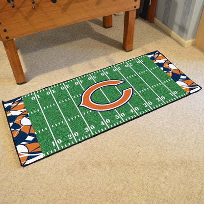 Chicago Bears NFL Field Runner - 30" x 72" - Vibrant colors, non-skid backing, machine washable - Officially Licensed