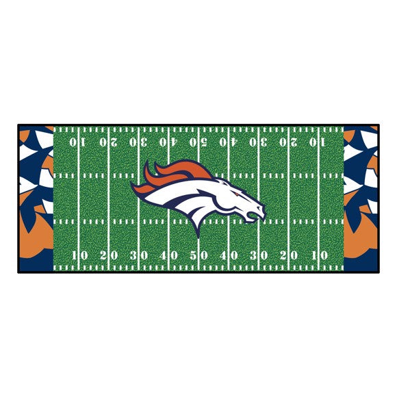 Denver Broncos Alternate Football Field Runner / Mat by Fanmats