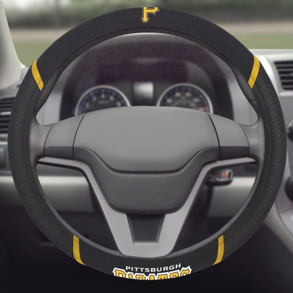 Pittsburgh Pirates Embroidered Steering Wheel Cover by Fanmats