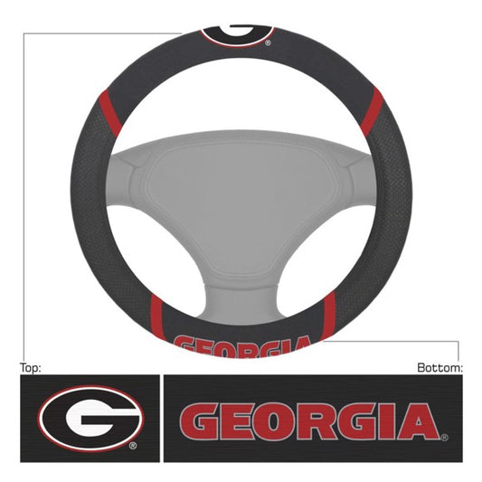 Georgia Bulldogs Embroidered Steering Wheel Cover by Fanmats