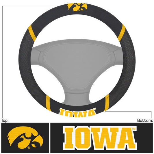 Iowa Hawkeyes Embroidered Steering Wheel Cover by Fanmats
