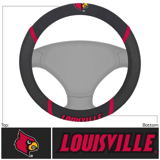 Louisville Cardinals Embroidered Steering Wheel Cover by Fanmats