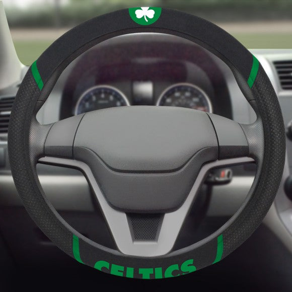 Boston Celtics Embroidered Steering Wheel Cover by Fanmats