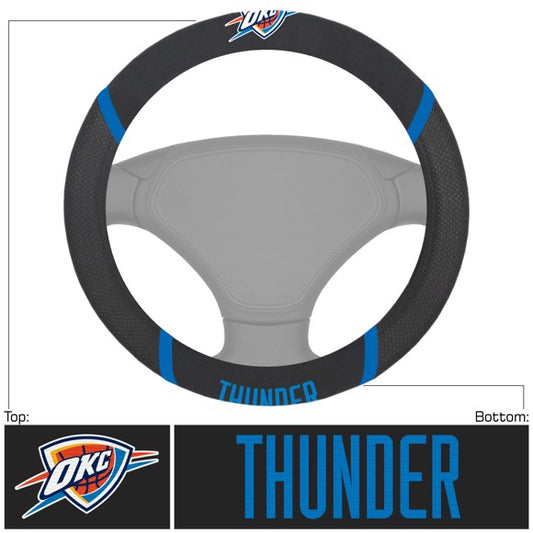 Oklahoma City Thunder Embroidered Steering Wheel Cover by Fanmats