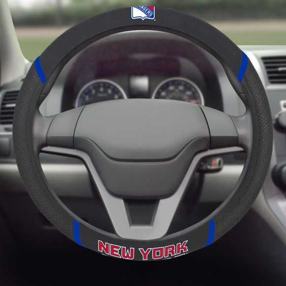 New York Rangers Embroidered Steering Wheel Cover by Fanmats