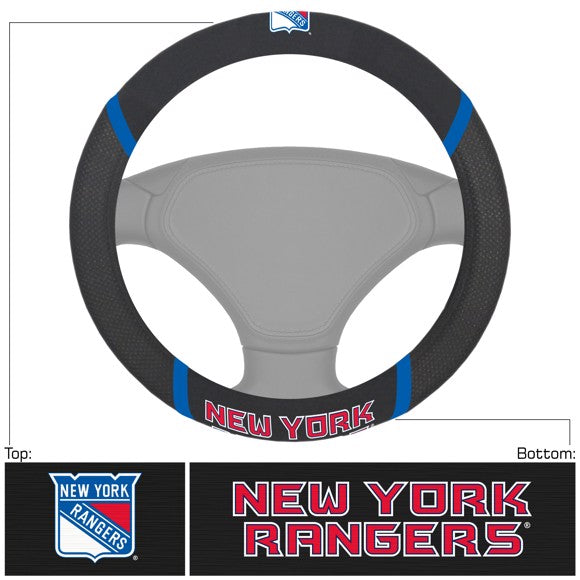 New York Rangers Embroidered Steering Wheel Cover by Fanmats