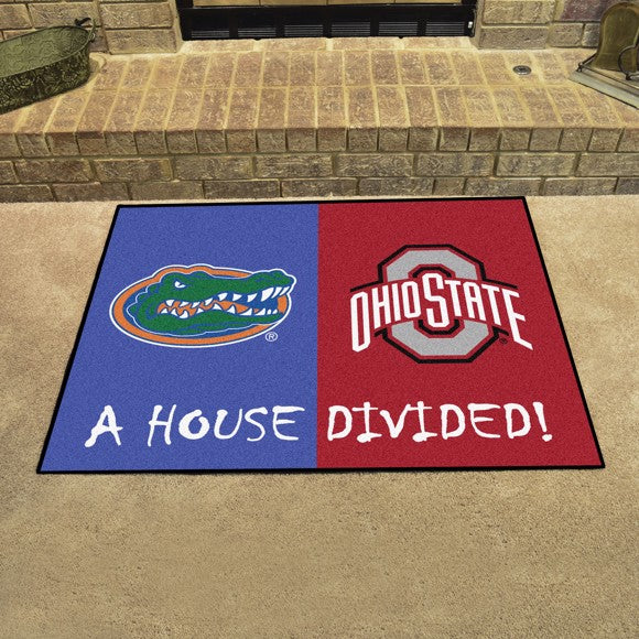 House Divided - Florida Gators / Ohio State Buckeyes Mat / Rug by Fanmats