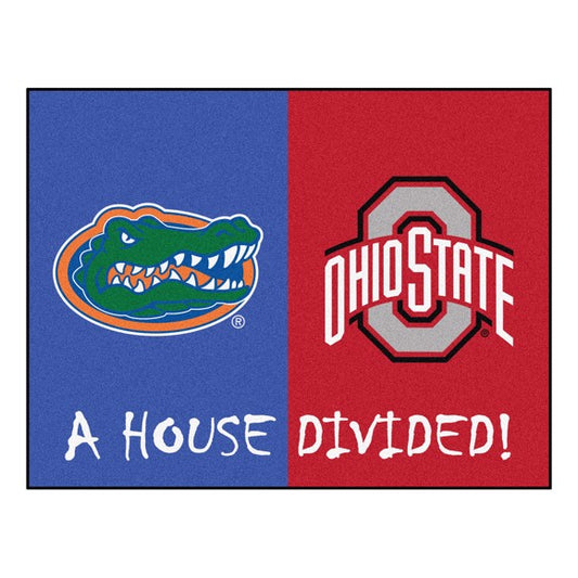 House Divided - Florida Gators / Ohio State Buckeyes Mat / Rug by Fanmats
