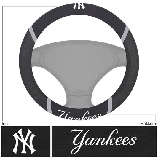 New York Yankees Embroidered Steering Wheel Cover by Fanmats