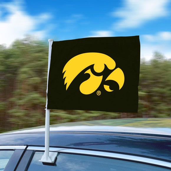 Iowa Hawkeyes Logo Car Flag by Fanmats