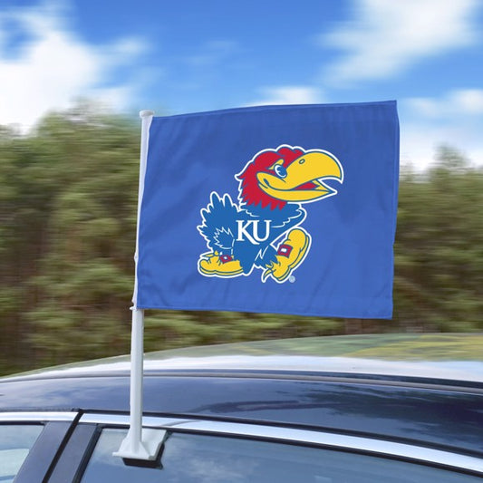 Kansas Jayhawks Logo Car Flag by Fanmats