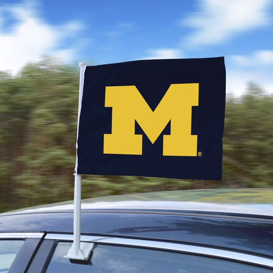 Michigan Wolverines Logo Car Flag by Fanmats