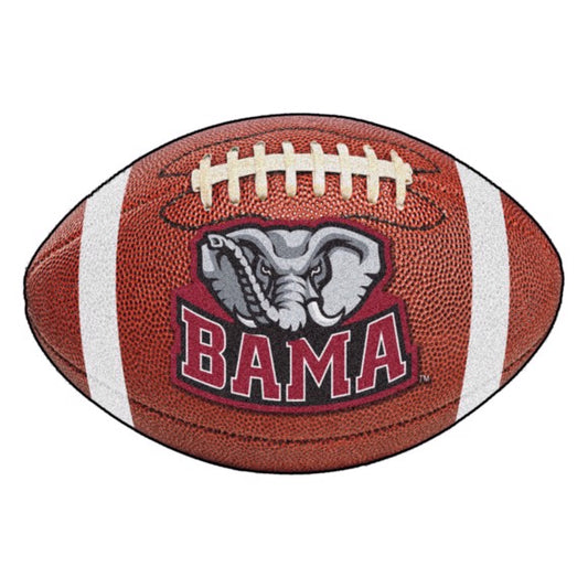Alabama Crimson Tide Elephant Logo Football Rug / Mat by Fanmats