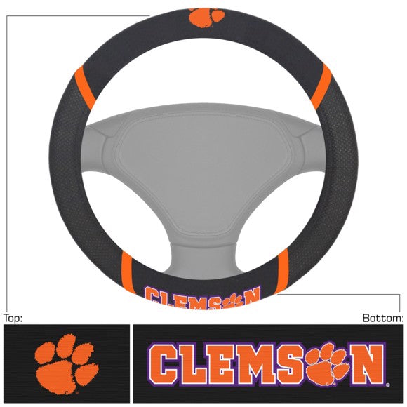 Clemson Tigers Embroidered Steering Wheel Cover by Fanmats
