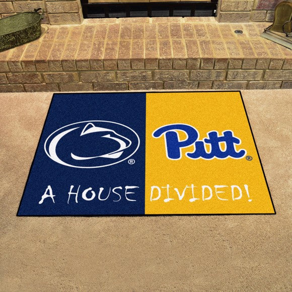 House Divided - Penn State Nittany Lions / Pitt Panthers Mat / Rug by Fanmats