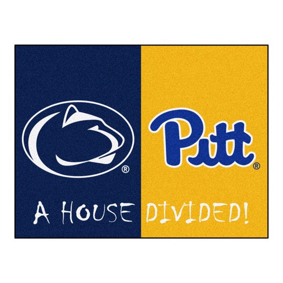 House Divided - Penn State Nittany Lions / Pitt Panthers Mat / Rug by Fanmats