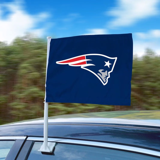 New England Patriots Logo Car Flag by Fanmats