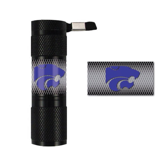 Kansas State Wildcats NCAA LED Flashlight: 9 super bright LEDs, durable aluminum, team graphics, lanyard for easy carry. Batteries included.