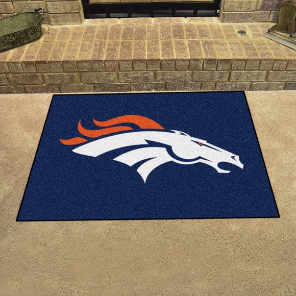 Denver Broncos NFL All-Star Rug – Perfect for Tailgating, Office, or Fan Cave – Made in USA by Fanmats