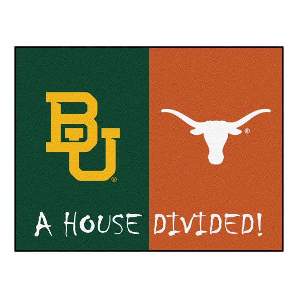 House Divided - Baylor Bears / Texas Longhorns Mat / Rug by FanMats