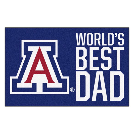 Arizona Wildcats Worlds Best Dad Starter Rug / Mat by Fanmats