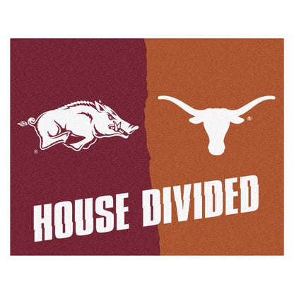 House Divided - Arkansas Razorbacks / Texas Longhorns Mat /Rug by Fanmats