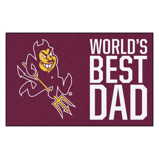 Arizona State Sun Devils Worlds Best Dad Starter Rug / Mat by Fanmats