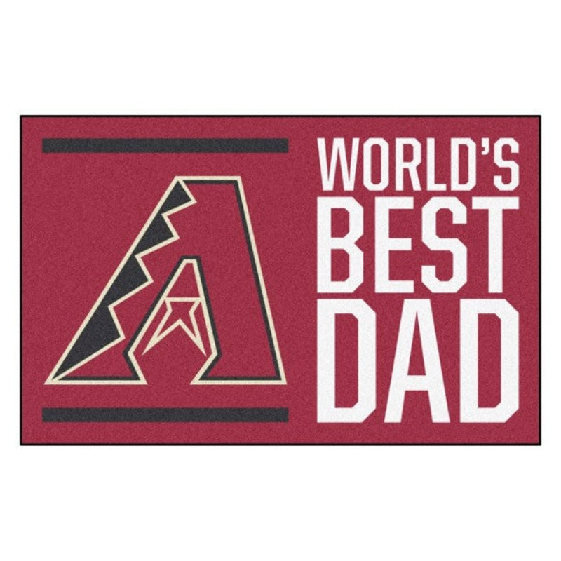 Arizona Diamondbacks Worlds Best Dad Starter Rug / Mat by Fanmats