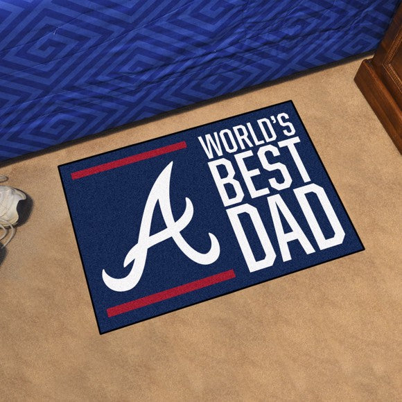 Atlanta Braves Worlds Best Dad Starter Rug / Mat by Fanmats