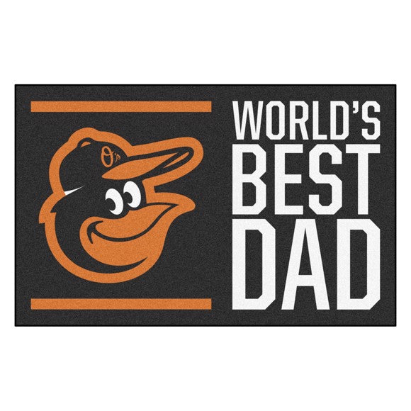 Baltimore Orioles Worlds Best Dad Starter Mat by Fanmats