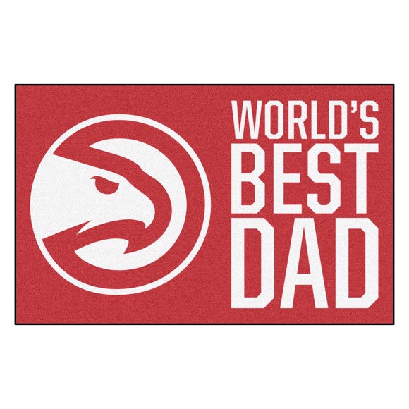 Atlanta  Hawks Worlds Best Dad Starter Rug / Mat by Fanmats