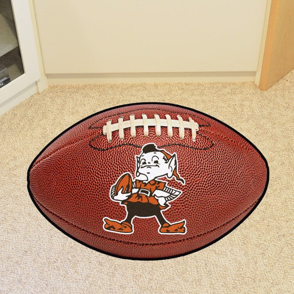 Cleveland Browns Vintage Design Football Rug / Mat by Fanmats