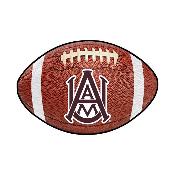 Alabama A&M NCAA Football Rug - 20.5x32.5 inches, 9 Ounce 100% Nylon Face, Recycled Vinyl Backing, Made in USA, Officially Licensed by Fanmats