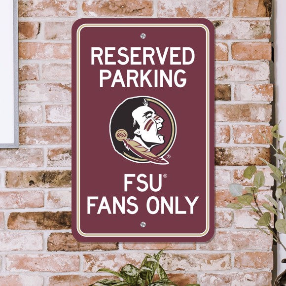 Florida State Seminoles 12" x 18" Reserved Parking Sign by Fanmats
