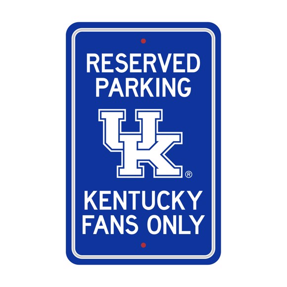 Kentucky Wildcats 12" x 18" Reserved Parking Sign by Fanmats